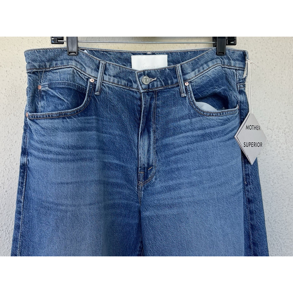 NWT Mother Jeans Mid Rise Tunnel Vision Sneak I’m A Winner Size 32 Straight Leg - Picture 7 of 14